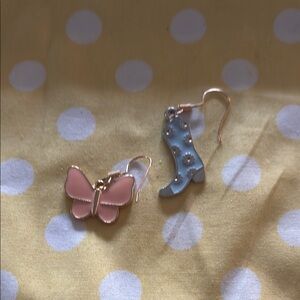 Pink and Blue Jewelry Charms Set